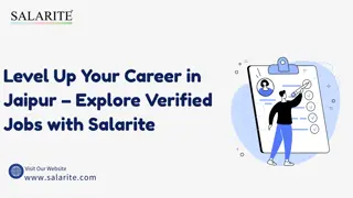 Level Up Your Career in Jaipur – Explore Verified Jobs with Salarite