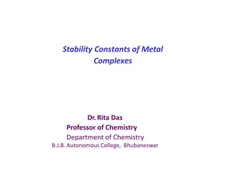 Metal Complex Stability: Factors, Equilibria, and Formation Constants