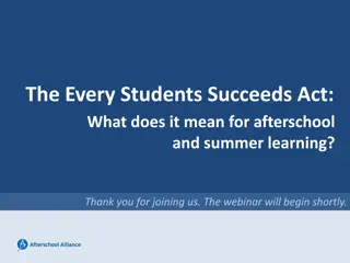 Understanding the Implications of Every Student Succeeds Act on Afterschool Programs