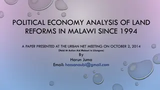 Analysis of Land Reforms in Malawi Since 1994