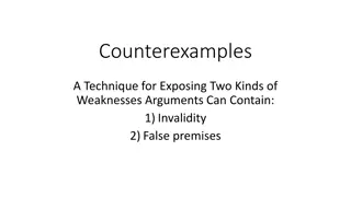 Exposing Weaknesses in Generalizations through Counterexamples