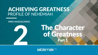 Exploring the Character of Greatness in the Old Testament