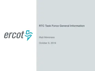 RTCTF Meeting Agenda and Updates October 2019