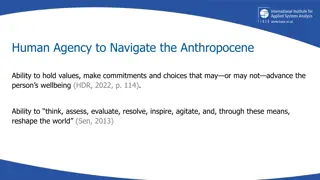 Understanding Human Agency in the Anthropocene Era