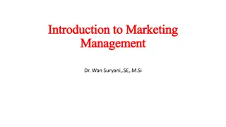 Introduction to Marketing Management