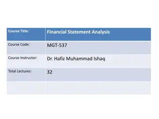Advanced Financial Statement Analysis Techniques