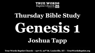 Bible Study on Light and Life