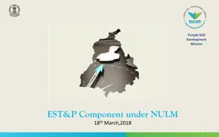 Punjab Skill Development Mission EST&P Component Overview
