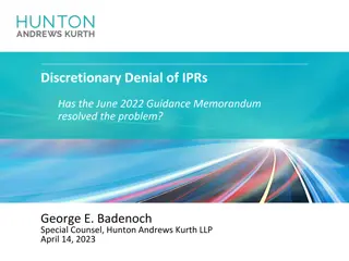 Resolving Procedural Problems in IPRs: June 2022 Guidance Review