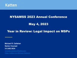 Legal Impact on MSPs: A Case Study in Patient Safety Privilege