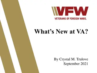 Latest Updates and Changes at VA: September 2021 by Crystal M. Trulove
