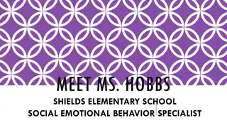 Meet Ms. Hobbs: Shields Elementary School Social Emotional Behavior Specialist