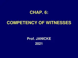 Witness Competency Explained in Modern Legal Context