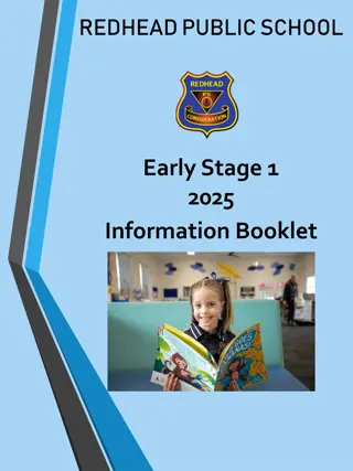 Redhead Public School 2025 Information Booklet - Early Stage 1 Team, Important Dates & Student Wellbeing