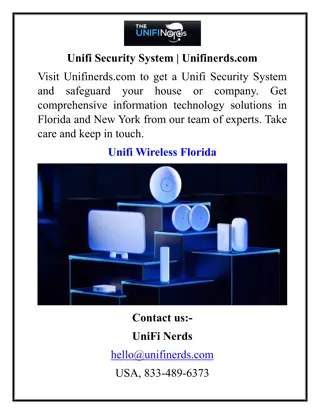 Unifi Security System  Unifinerds