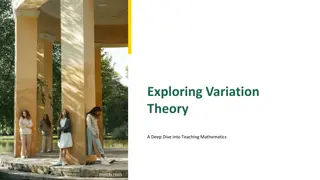 Deep Dive into Exploring Variation Theory in Mathematics Teaching