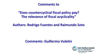 Relevance of Countercyclical Fiscal Policy and Fiscal Acyclicality