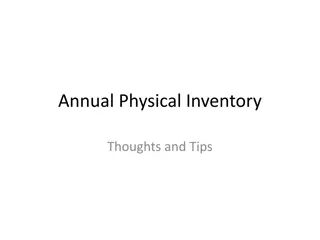 Effective Annual Physical Inventory Tips and Techniques
