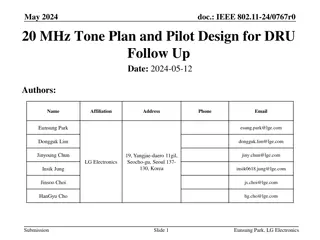 Designing 20 MHz Tone Plan and Pilot for DRU IEEE 802.11-24