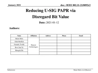 Reducing U-SIG PAPR in IEEE 802.11-21/0093r2