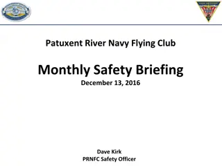 Patuxent River Navy Flying Club Safety Briefing - December 2016