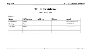 Understanding IEEE 802.11 TDD Coexistence Challenges