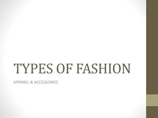 Variety of Fashion Apparel and Accessories