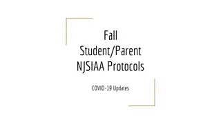 NJSIAA COVID-19 Protocols Updates for Fall Sports
