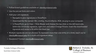 Optimizing Your Brand Identity with Missouri's Signature Guidelines