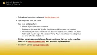 Enhance Your Presentations with University Signature and Brand Guidelines