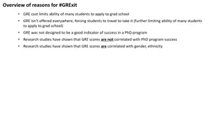 Challenges and Changes in Graduate School Admissions