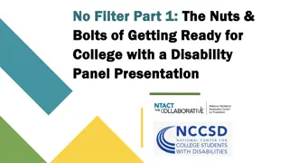 Nuts & Bolts of College Prep for Students with Disabilities