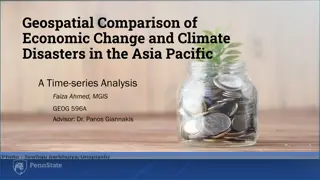 Geospatial Comparison of Economic Change and Climate Disasters in Asia-Pacific
