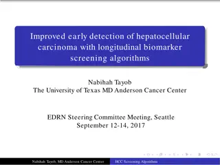 Improved Early Detection of Hepatocellular Carcinoma with Biomarker Screening Algorithms