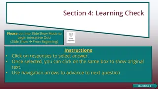 Interactive Learning Check Quiz: Test Your Knowledge