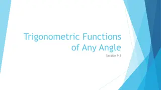 Trigonometric Functions of Any Angle: How to Evaluate and Use Reference Angles