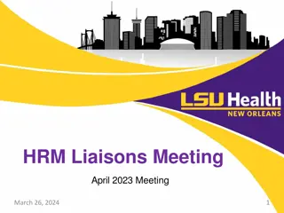 HRM Liaisons Meeting