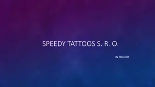 Establishing a Limited Liability Company in Czech Republic with Speedy Tattoos S.R.O.
