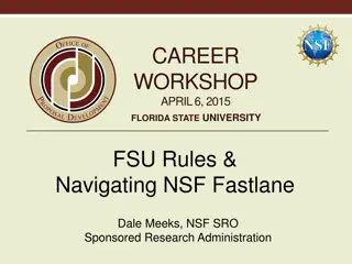 Navigating NSF Fastlane for FSU Research Workshop