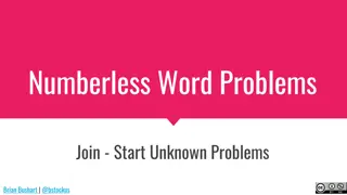 Numberless Word Problems for Elementary Math Practice