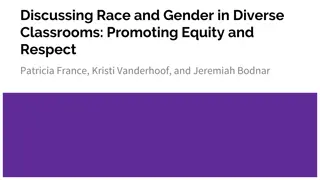Promoting Equity and Respect in Diverse Classrooms: Challenges and Strategies