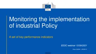 Key Performance Indicators for Monitoring Industrial Policy Implementation