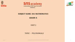 Understanding Polynomial Algebra: Terms, Types, and Degree