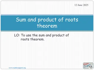 Understanding the Sum and Product of Roots Theorem in Polynomial Equations