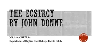 Understanding John Donne's The Ecstasy: A Unique Perspective on Love