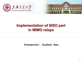 SISO OFDM System in MIMO Relays