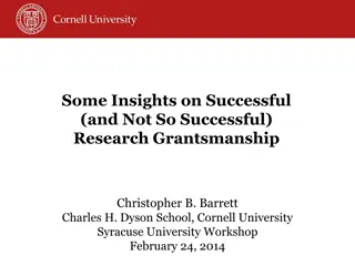 Insights on Successful Research Grantsmanship