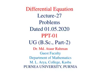 Solving Various Differential Equations with Step-by-Step Solutions