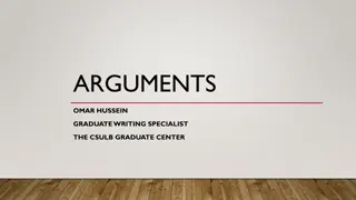 Crafting a Persuasive Argument in Graduate Writing