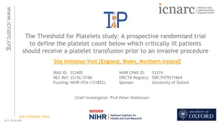 Platelet Count Threshold Study: Addressing Platelet Transfusion in Critically Ill Patients